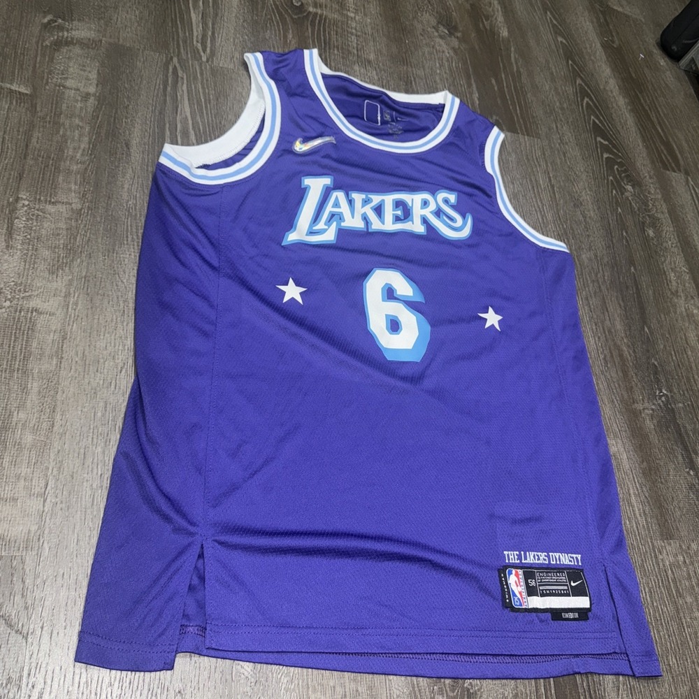 Nike LeBron James Lakers #6 Dynasty Swingman Jersey City Edition 56